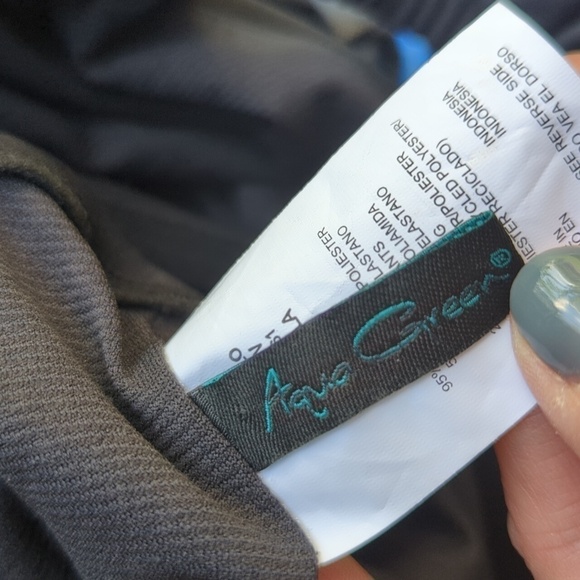 Aqua Green Target Romper Swimsuit One Piece Black Women's Size 24W NWOT - Picture 11 of 16